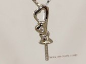 kpm142 18K White Gold Pendant setting with Diamonds