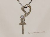 kpm147 Solid 18k White Gold diamond Pendant setting