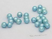 lpb1003 50PCS 6-7mm AA sea foam green  round freshwate loose pearl wholesale