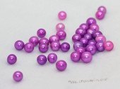 lpb1004 50PCS 6-7mm AA dark violet  round freshwate loose pearl wholesale