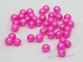 lpb1011 50PCS 6-7mm AA dark hot pink round freshwate loose pearl wholesale