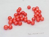 lpb1013 50PCS 6-7mm AA red round freshwate loose pearl wholesale