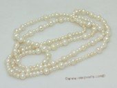 lrpn027 white color potato shape freshwater pearl  Opera necklace