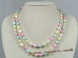 mpn129 double rows multicolor nugget pearl necklace wholesale