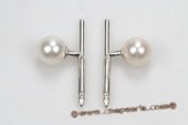 mtj018 Sterling Silver 8-9mm Round Pearl Cuff Link in Wholesale