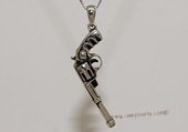 mtj025  Sterling Silver Gun Design   Men's Pendant