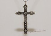 mtj028 Sterling Silver Cross Design Men's Pendant