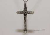 mtj030 Sterling Silver Cross Design Men's Pendant