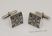 mtj034 Sterling Silver Rectangle  Design Cufflinks Men's Jewelery