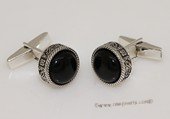 mtj035 Sterling Silver Round Design Cufflinks Men's Jewelery