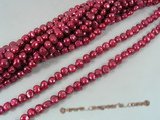 ngs024 wine red Baroque nugget pearls bead strands in 10-11mm