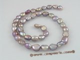 nls03 5strands 8*10mm long_dirlled nugget pearls nature purple