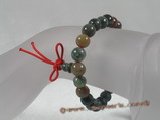 pb029 wholesale Natural Stone Power Beads Elastic Bracelet-india onyx
