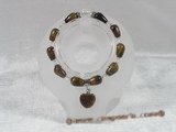 pb039 Stunning 8*12mm rain-drop Tiger's Eye Elastic Power bracelet