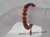 pb041 8mm round  Red Agate Elastic Power bracelet for wholesale