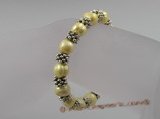 pbr019 extraordinary 8-9mm yellow potato pearls stretchy bracelets