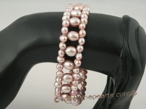 pbr219 Dazzling 7.5inch freshwater pearl elastic bracelet in wholesale