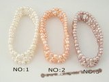 pbr219 Dazzling 7.5inch freshwater pearl elastic bracelet in wholesale