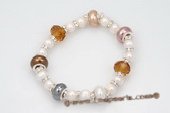 pbr330 White Potato Pearl New Style Flexible Bracelet