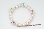 pbr331 Fashion White Potato Pearl New Style Stretchy Bracelet