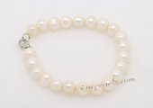 Pbr453 Hand Knotted Freshwater Potato Pearl Bracelet for Promotions