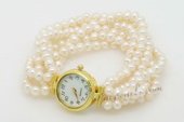 pbr463 Enchanting Six Rows Seed Pearl watch bracelet in wholesale