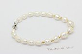 pbr592 wholesale 6-7mm and 8-9mm freshwater potato pearl bracelet