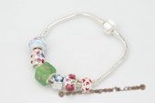 Pdbr004 Harmony of Color Inspiration lampwork finished bracelet in wholesale