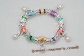 Pdbr040 Elegance lampwork Inspirations 

ready-made Bracelet with White Pearl