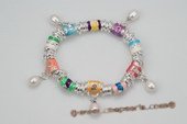 Pdbr040 Elegance lampwork Inspirations 

ready-made Bracelet with White Pearl