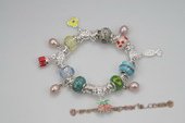 Pdbr042 lampwork Charm Inspirations 

Finished Bracelet with Purple Pearl