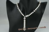 pn343 stunning 6-7mm potato pearl Y style necklace