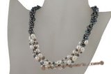 Pn373 Design style low quality baroque pearl discount necklace