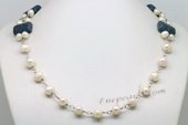 PN613 Hand Wire Cultured Pearl and Coral Princess Necklace