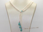 pn770 Designer White Freshwater Pearl Princess Necklace