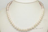 Pn799 Hand Knotted Multi-color Freshwater Potato Pearl Princess Necklace