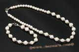 pnset468 Smart freshwater potato pearl discount necklace& bracelet set