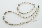 Pnset621 Casual Design Cultured Pearl Necklace Jewelry Set