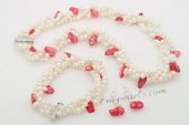 pnset625 Latest Freshwater pearl Summer twisted Necklace