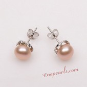 Pnset638 Beautiful Cultured Bread Pearl Sterling Silver  Earrings