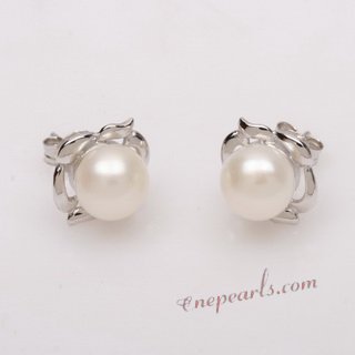 Pnset639 Sterling Silver Cultured Freshwater Pearl Earrings