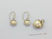 Pnset739 Enticing Sterling Silver Freshwater Bread Pearl Pendant and Earrings Set