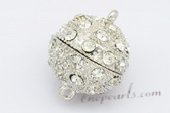 Psnc032 Silver Toned 20mm Ball Shape Clever Magnetic Clasp