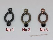 psnc036 Fashion Silver-tone Alloy Oval Shape Jewelry Clasp