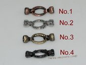 psnc039 Silver toned Alloy 15*40mm Oval Shape Jewelry Clasp Wholesale