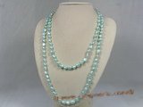 rpn127 8-9mm blue nugget pearl Opera neckace in wholesale