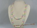 rpn128 8-9mm multi-color nugget pearl long neckace in wholesale