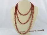 rpn142 wine red nugget cultured pearl rope necklace in discount prices