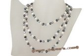 rpn287 wholesale 6-7mm nugget seed pearl rope necklace