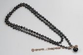 Rpn367 Fantastic Black Agate and Culutred Nugget Pearl Party Opera Necklace